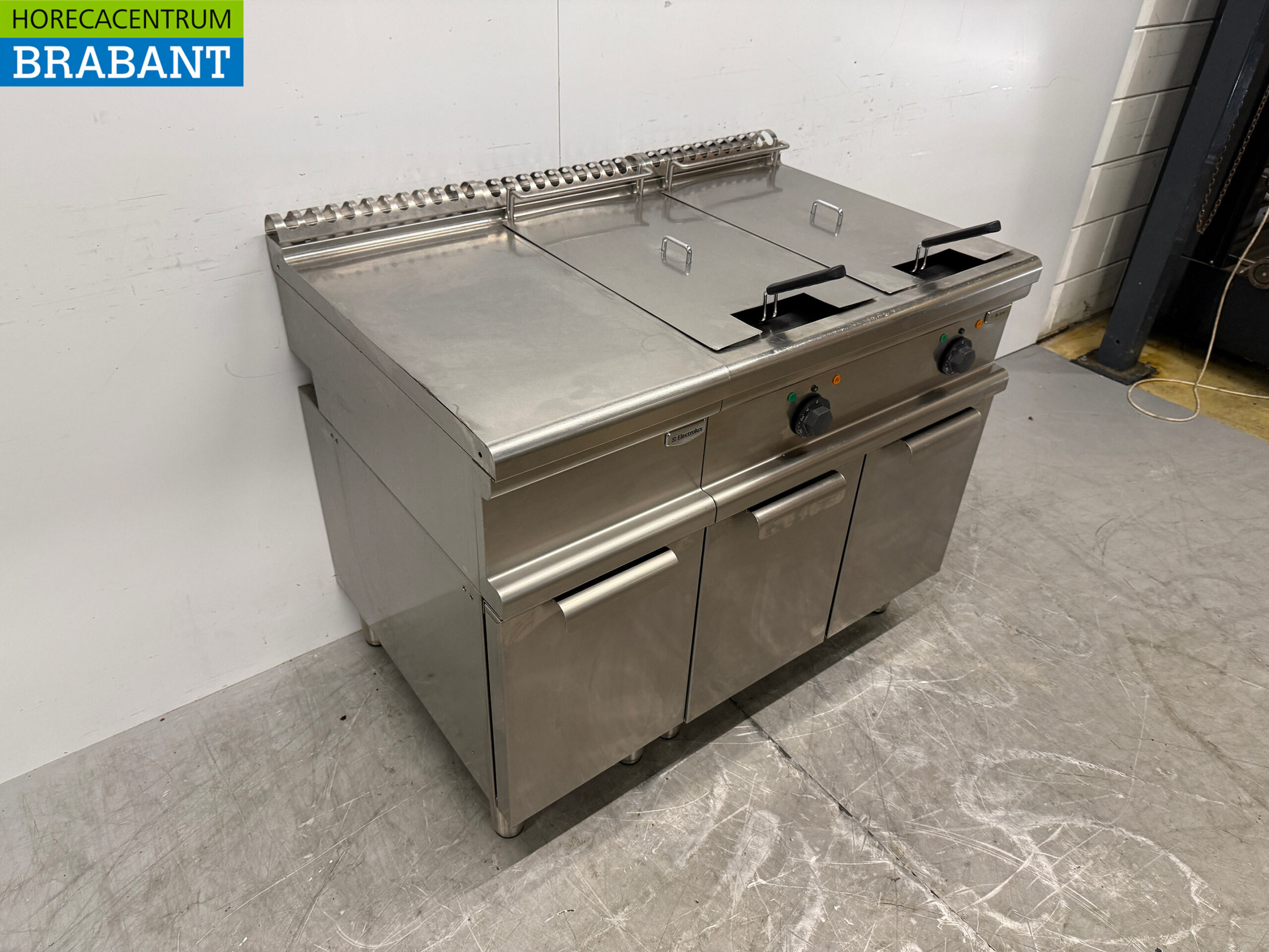 Stainless steel Electrolux Double Fryer 2 x 15 liters 400V Catering - Image 3