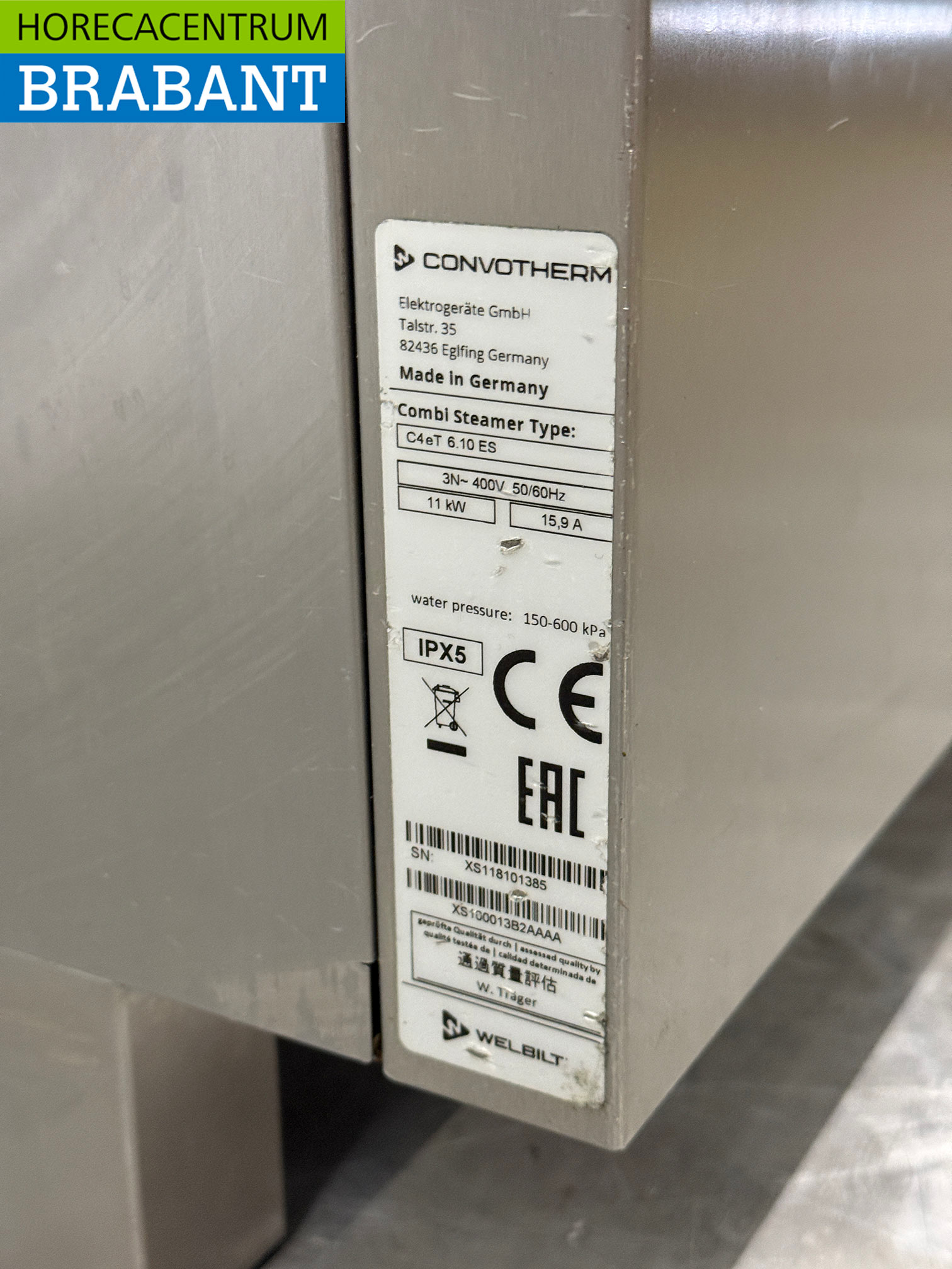 Stainless steel Convotherm Combisteamer 6 x 1/1 GN 400V Horeca - Image 8