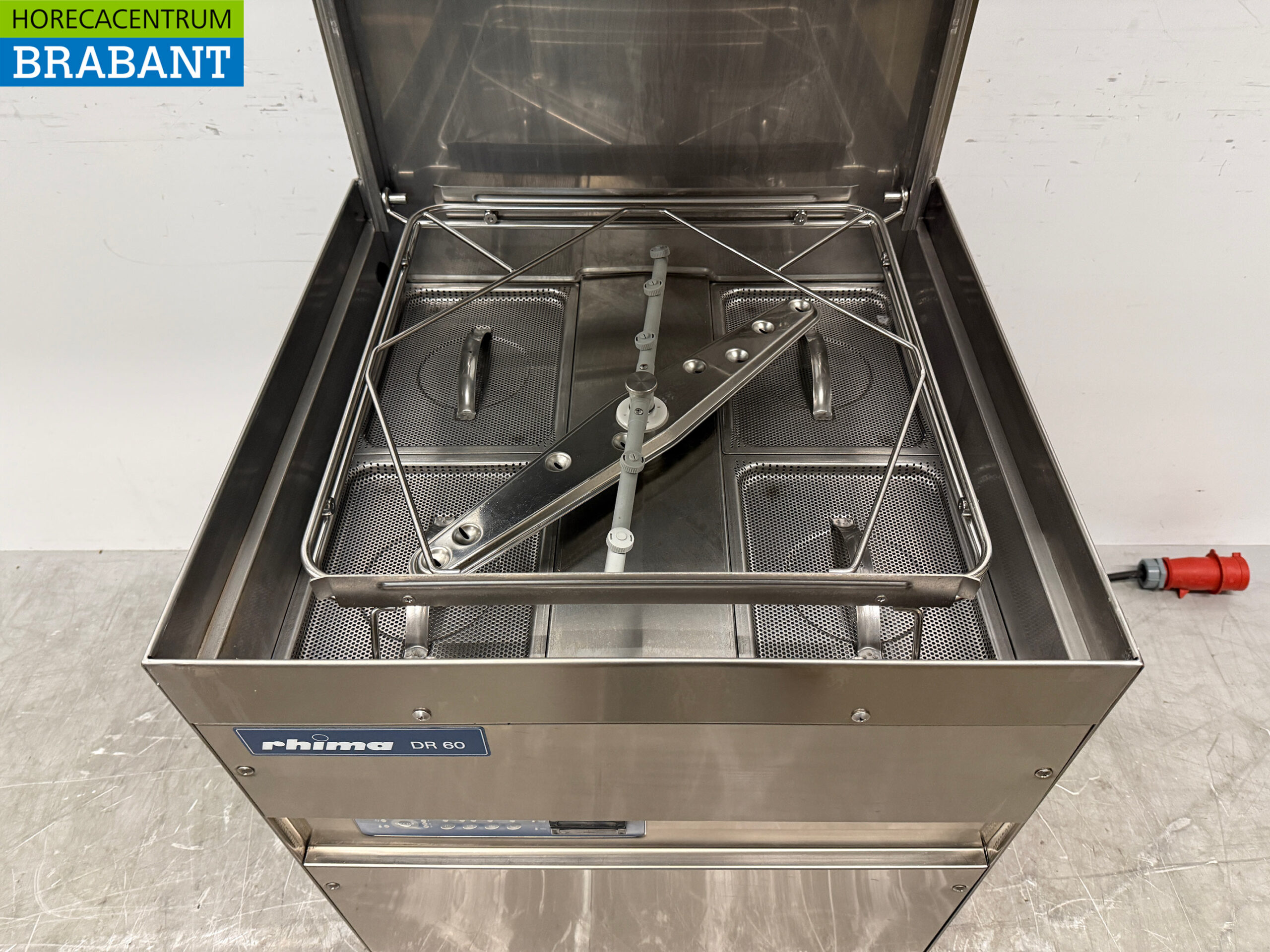 Stainless steel Rhima DR60 Sliding dishwasher 400V Catering - Image 4