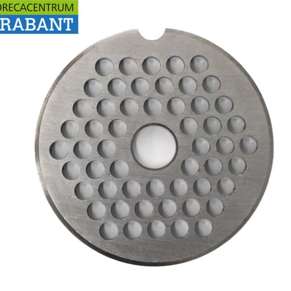 HCB Stainless Steel Plate for Meat Grinder, Size 8, 4 mm—Butcher Shop & Food Service