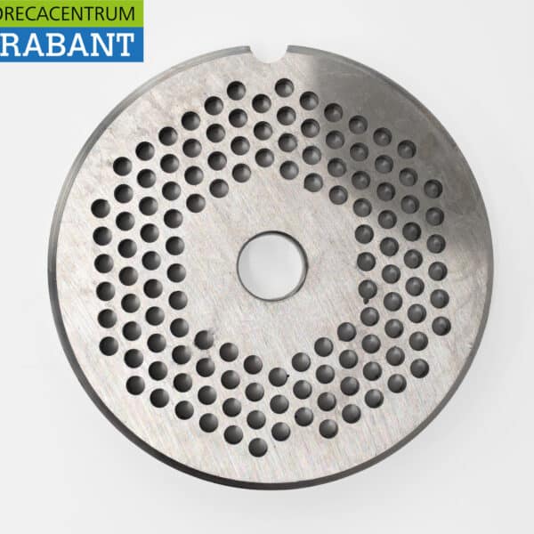 HCB Stainless Steel Plate for Meat Grinder, Size 12, 3 mm—Butcher Shops and Food Service