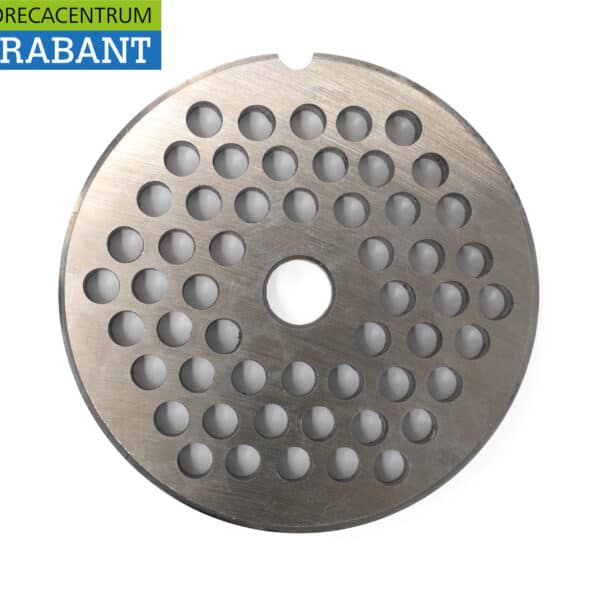 HCB Stainless Steel Plate for Meat Grinder, Size 22, 6 mm—Butcher Shop & Food Service