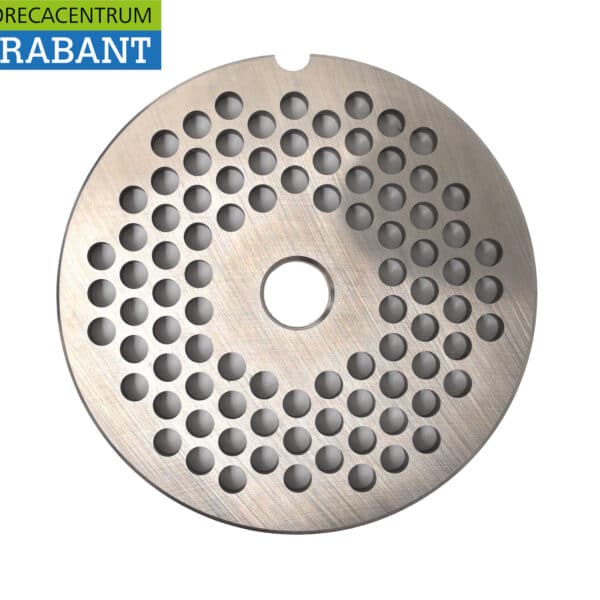 HCB Stainless Steel Plate for Meat Grinder, Size 22, 5 mm—Butcher Shop & Food Service