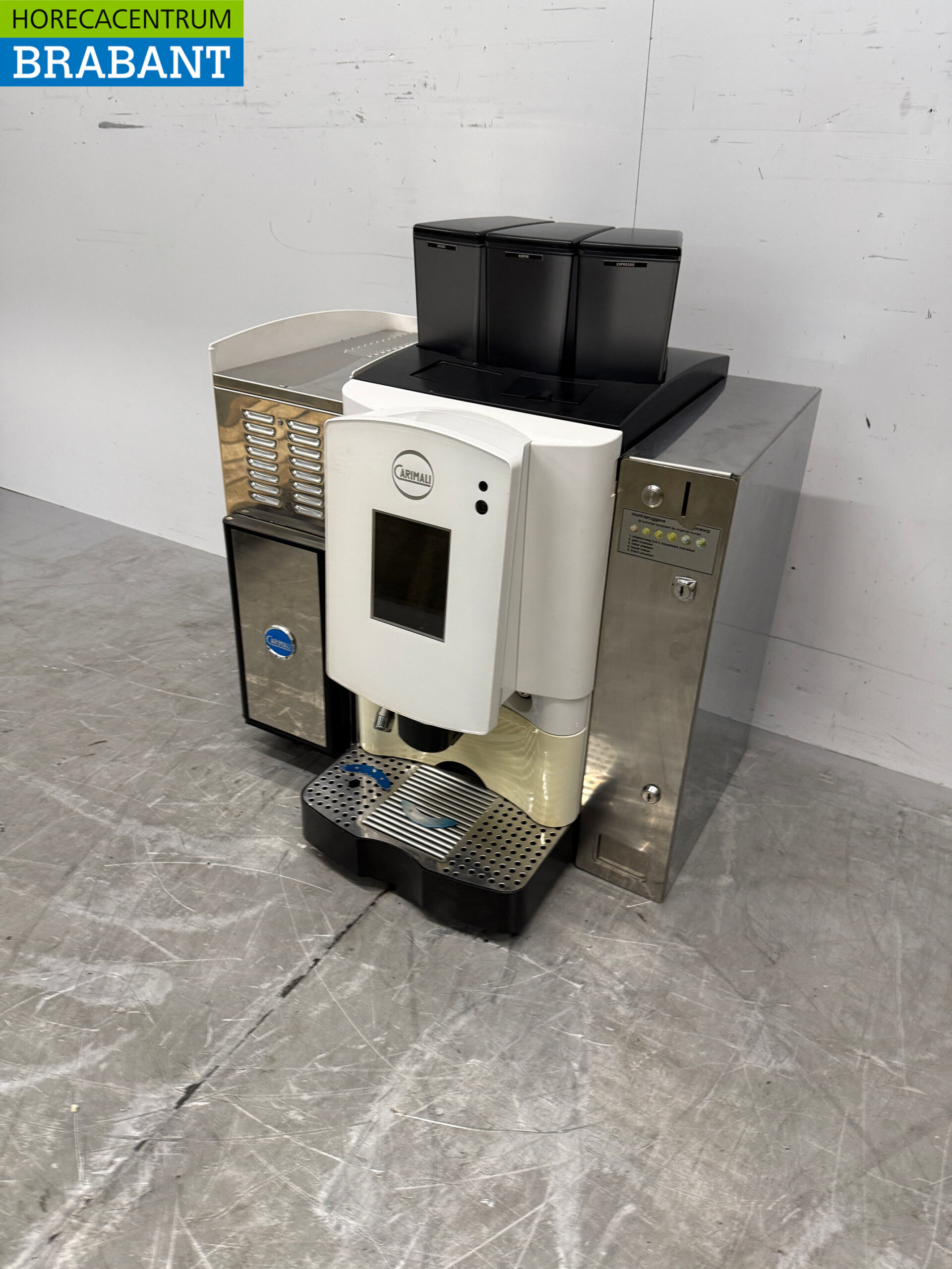 Carimali Optima espresso machine with milk cooler Euro insert 230V Catering - Image 2