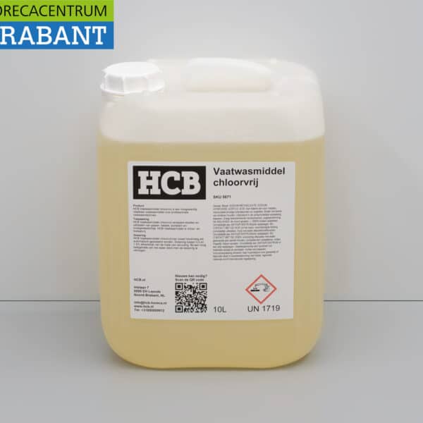 HCB Universal Dishwasher Detergent Soap Chlorine-Free Cleaning Agent for Dishwashers 10 liters Food Service