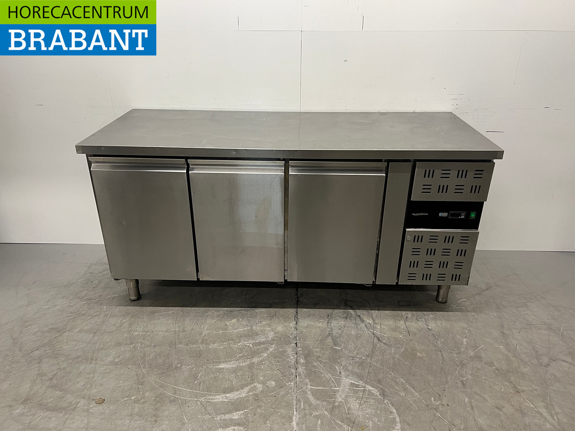 Stainless steel Combisteel Refrigerated Workbench 3 Doors 179,5 cm 230V Horeca