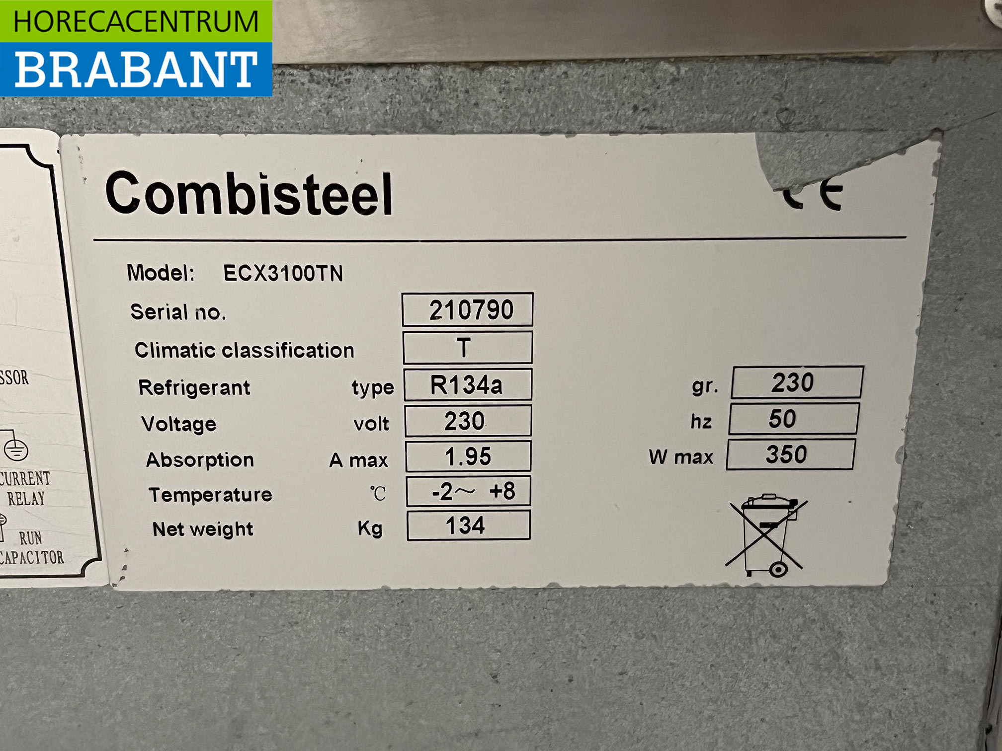 Stainless steel Combisteel Refrigerated Workbench 3 Doors 179,5 cm 230V Horeca - Image 7