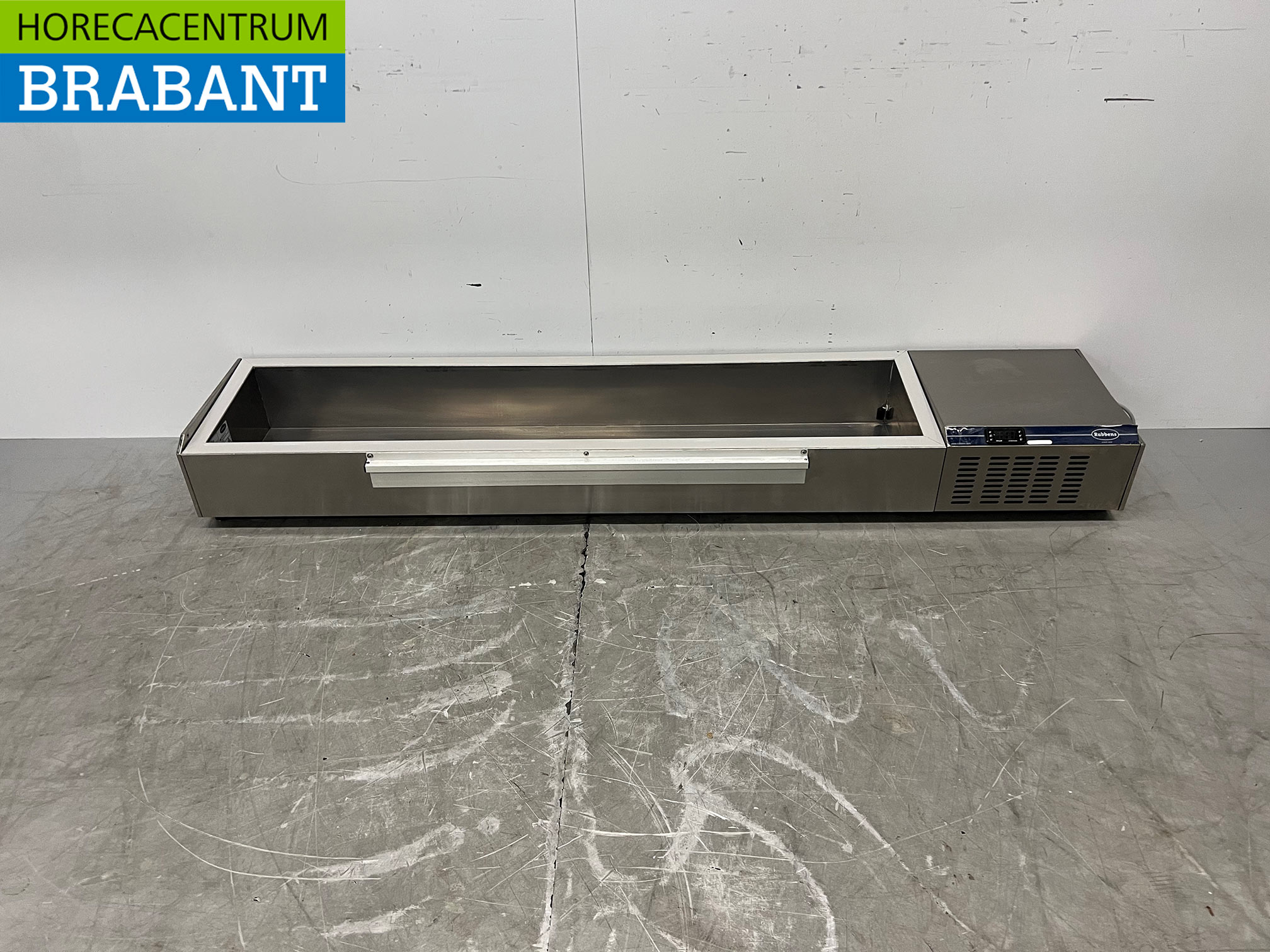 Stainless Steel Rubbens Countertop Display Case, Salad Bar Display Case, 9 x 1/3 GN, 198 cm, Food Service