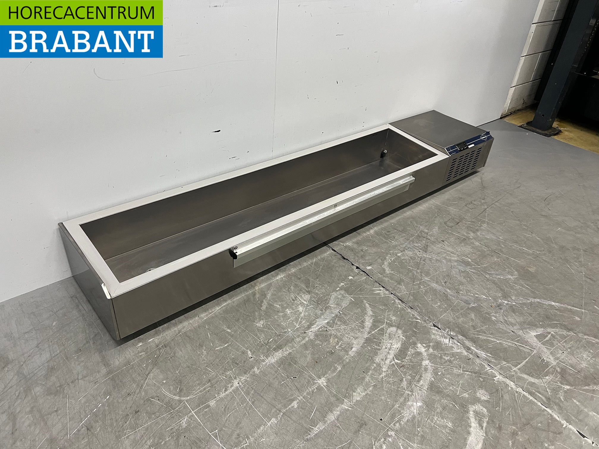 Stainless Steel Rubbens Countertop Display Case, Salad Bar Display Case, 9 x 1/3 GN, 198 cm, Food Service - Image 3