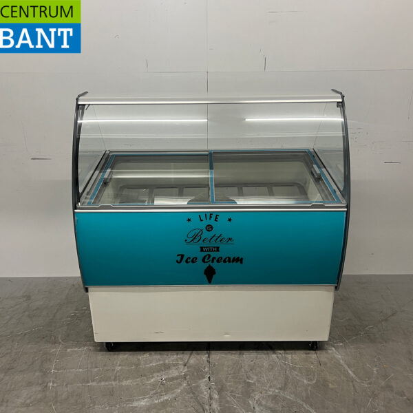 Mobile Combisteel Bali Scoop ice cream display case 9 trays 230V Horeca
