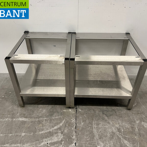 Stainless Steel Base with Under-Counter Unit, 110 x 55.5 x 57 cm, Food Service