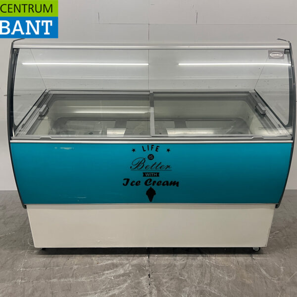 Combisteel Curacao Mobile Ice Cream Display Case, 10 Compartments, 230V, Food Service