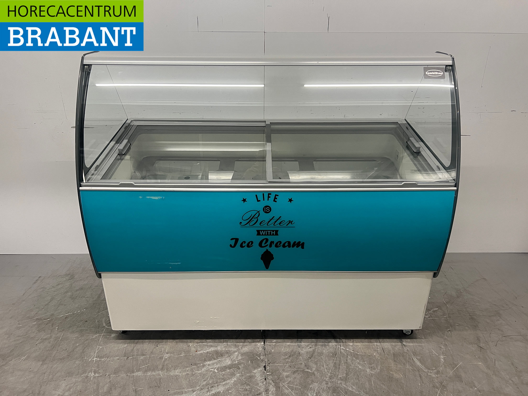Combisteel Curacao Mobile Ice Cream Display Case, 10 Compartments, 230V, Food Service