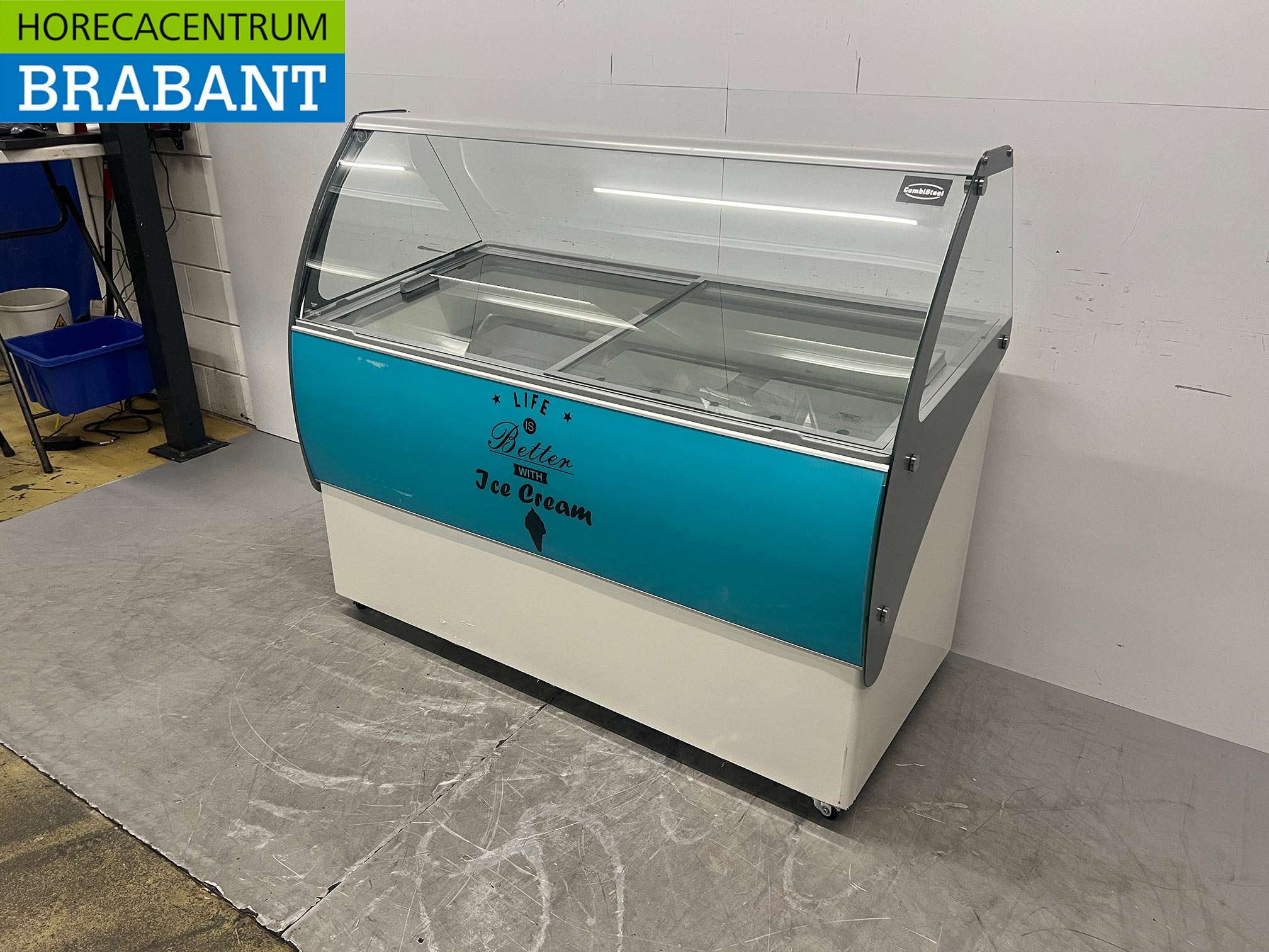 Combisteel Curacao Mobile Ice Cream Display Case, 10 Compartments, 230V, Food Service - Image 2