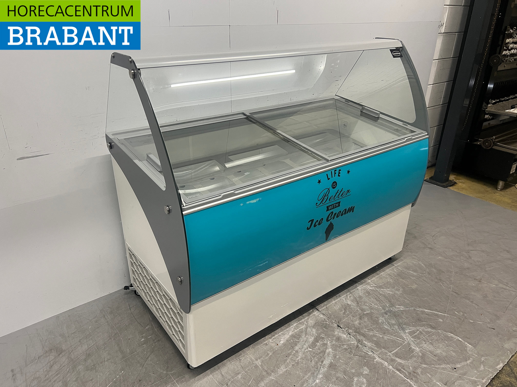 Combisteel Curacao Mobile Ice Cream Display Case, 10 Compartments, 230V, Food Service - Image 3