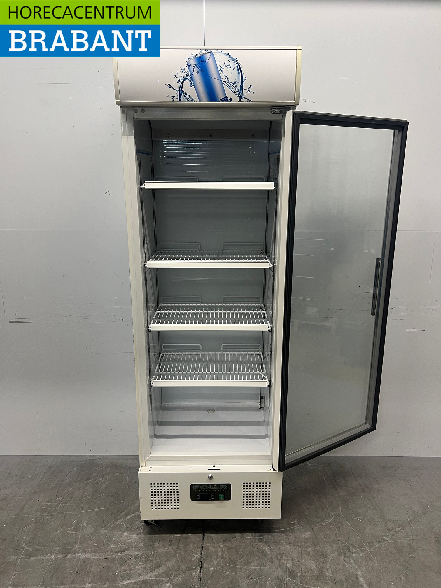Polar Mobile Glass-Door Refrigerator, 336 liters, 230V, Food Service - Image 4