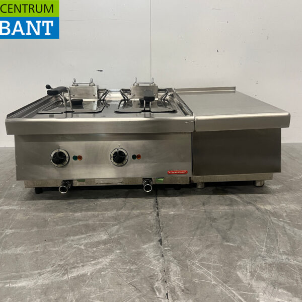 Stainless Steel Kupperbusch Double Deep Fryer, 2 x 10 liters, 2 x 400V, Commercial Use