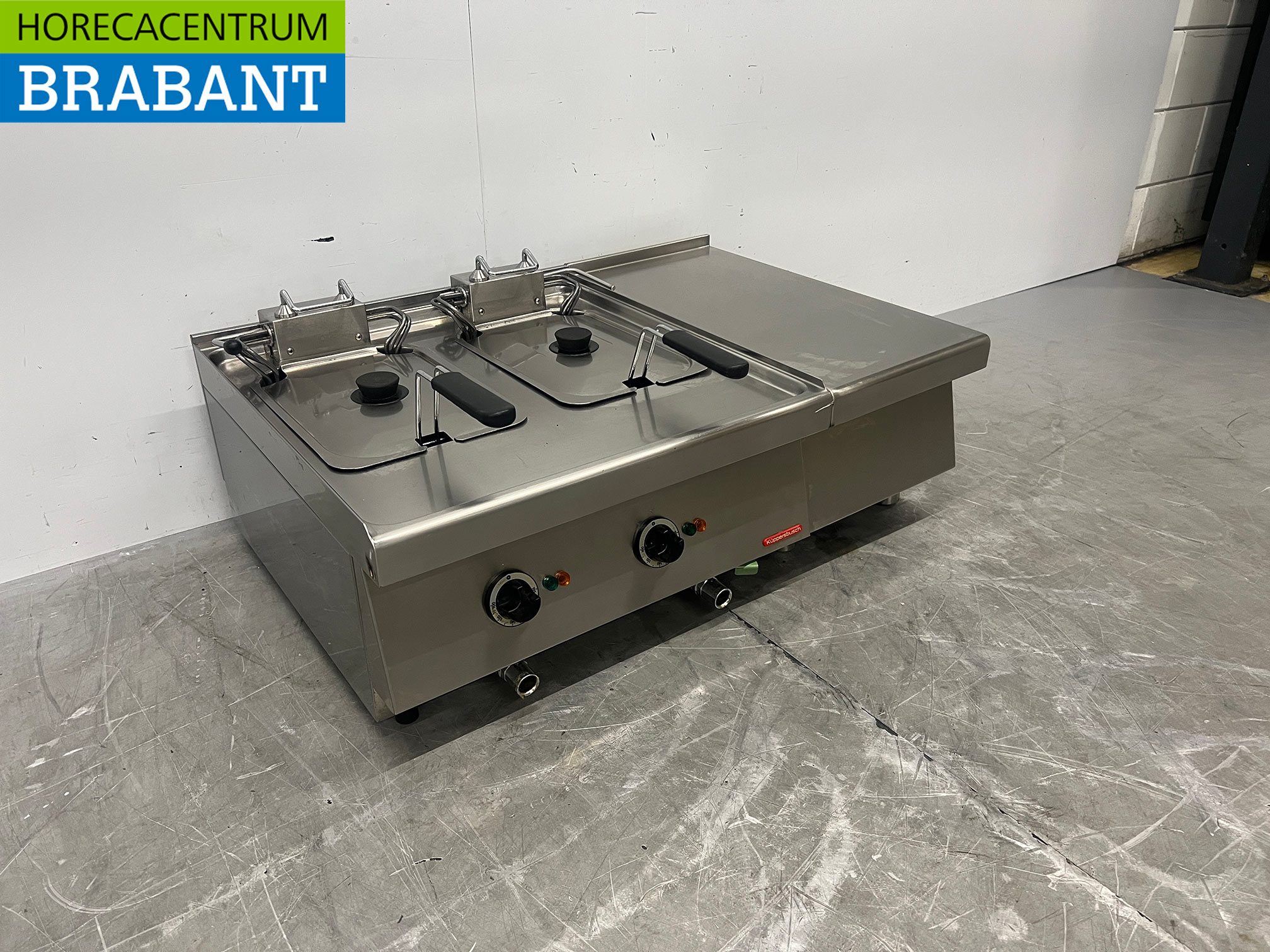 Stainless Steel Kupperbusch Double Deep Fryer, 2 x 10 liters, 2 x 400V, Commercial Use - Image 3
