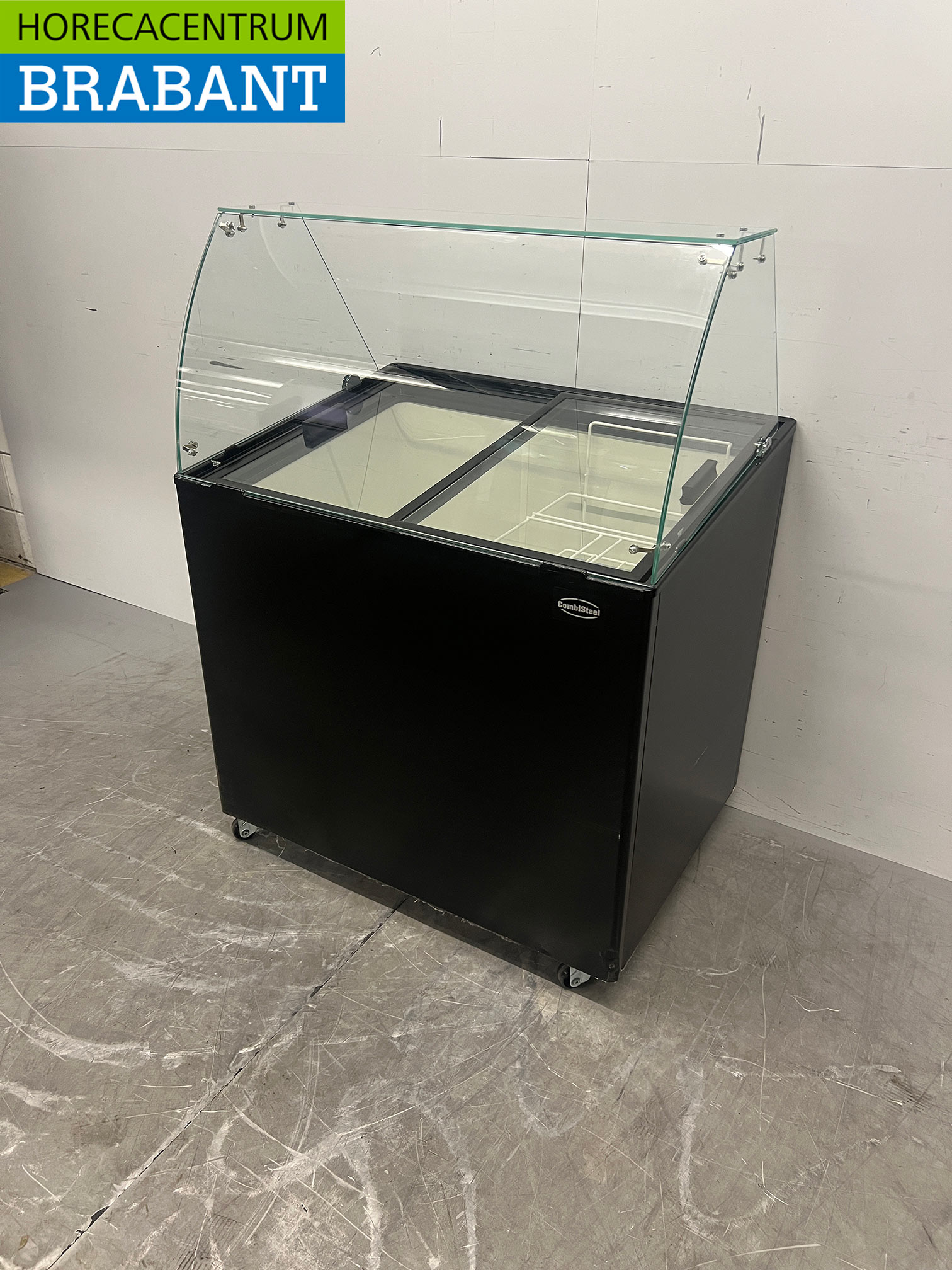 Mobile Combisteel Corsica Scoop ice cream display case 6 trays 230V Horeca - Image 2