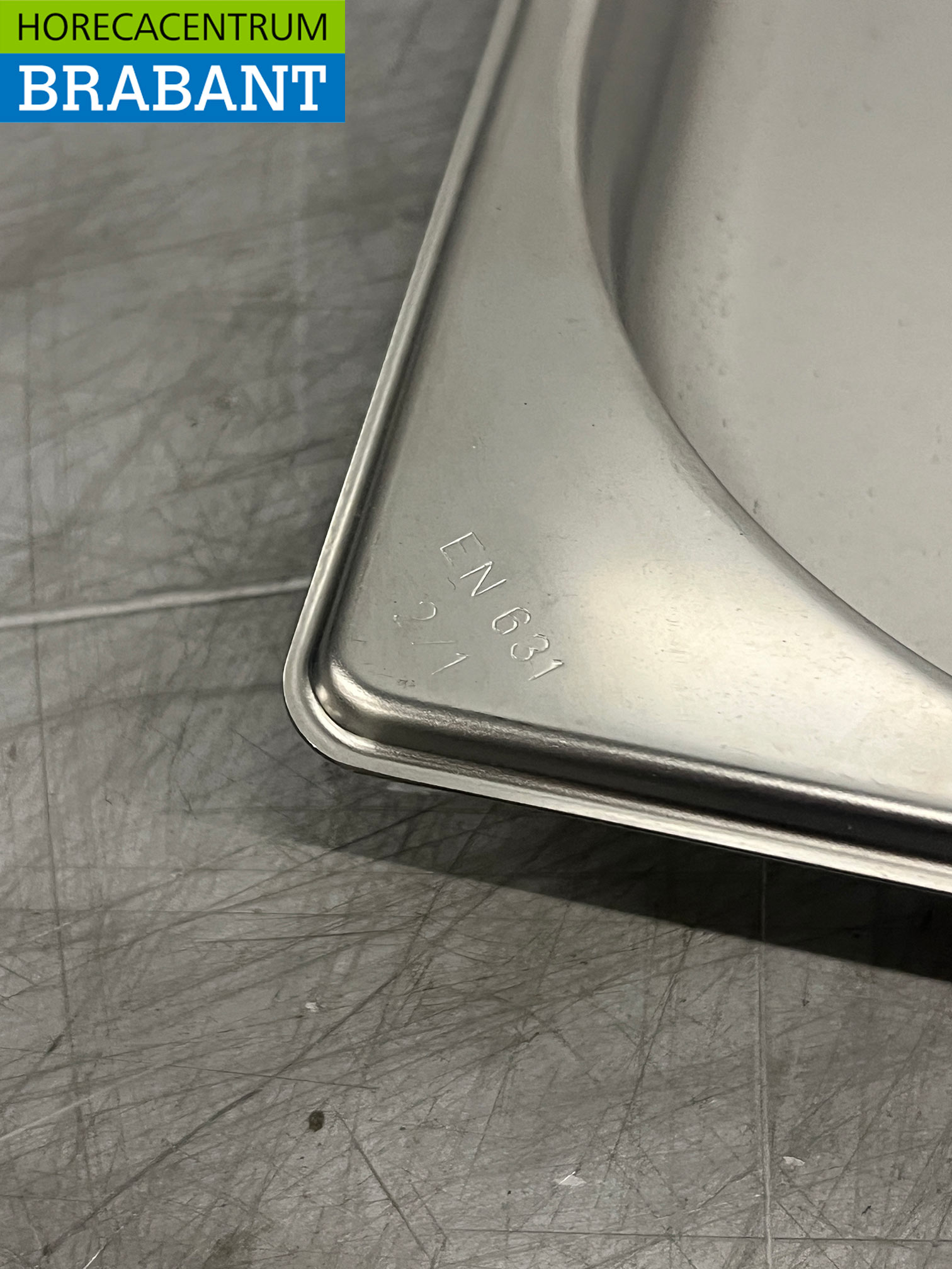 Stainless Steel Blanco 2/1 GN – Gastronorm Tray 40 mm, Food Service - Image 4