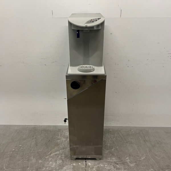 Stainless Steel Cosmetal Water Cooler with Base and Cup Dispenser, 230V, for the Hospitality Industry