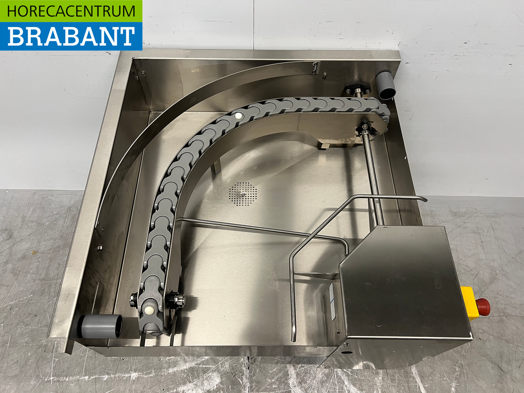 Idesta Stainless Steel Drain Table, Powered 90-Degree Elbow, 400V, Food Service - Image 4