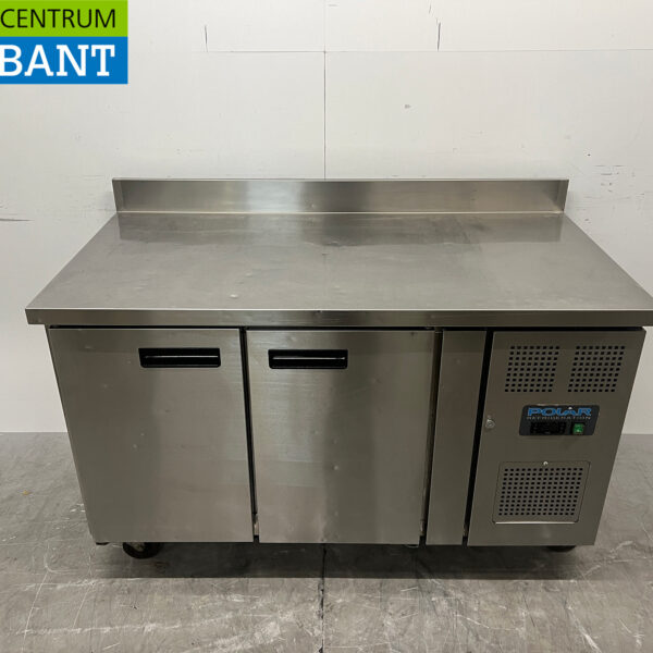Stainless Steel Polar Mobile Freezer Workbench, 136 cm, 230V, Food Service