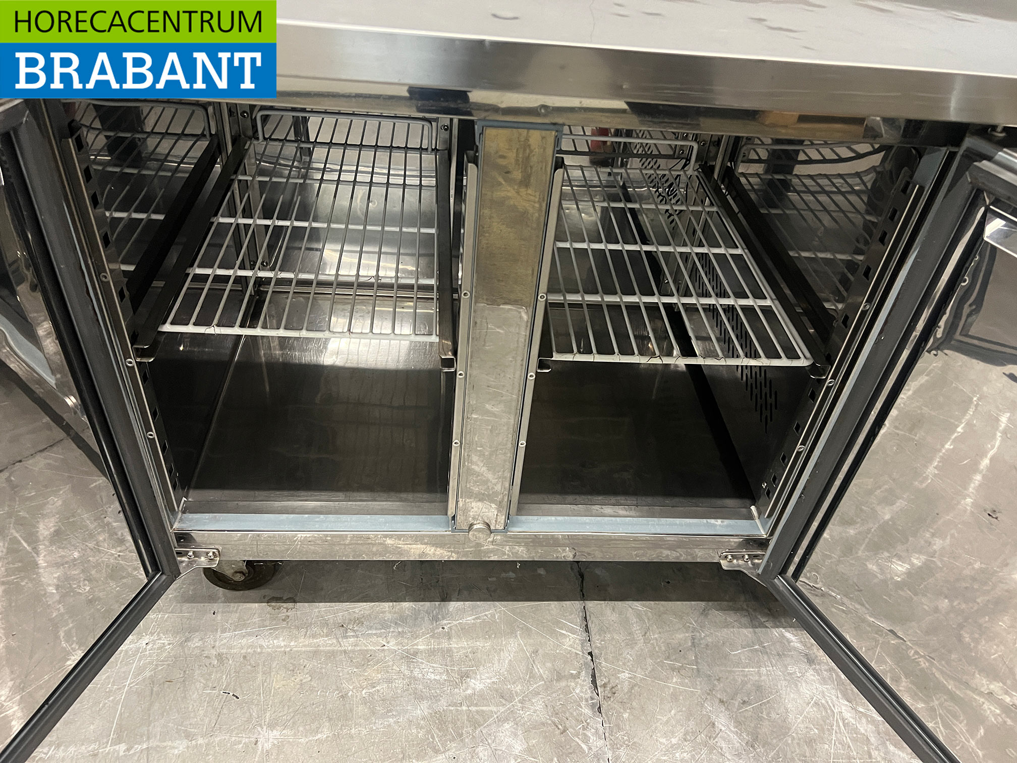 Stainless Steel Polar Mobile Freezer Workbench, 136 cm, 230V, Food Service - Image 4