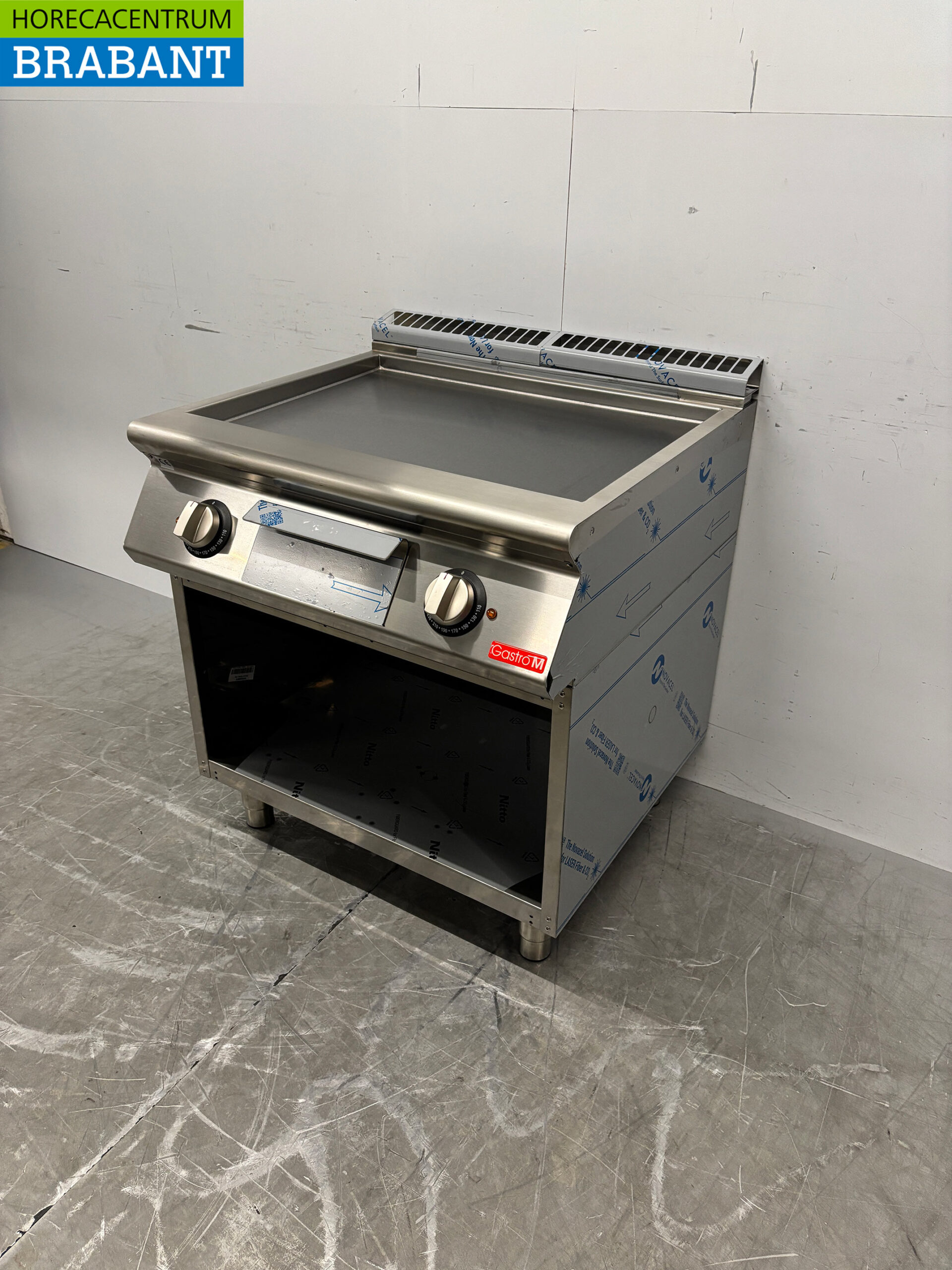 Stainless Steel Gastro M Smooth Griddle, 80 cm, 400V, Food Service - Image 2