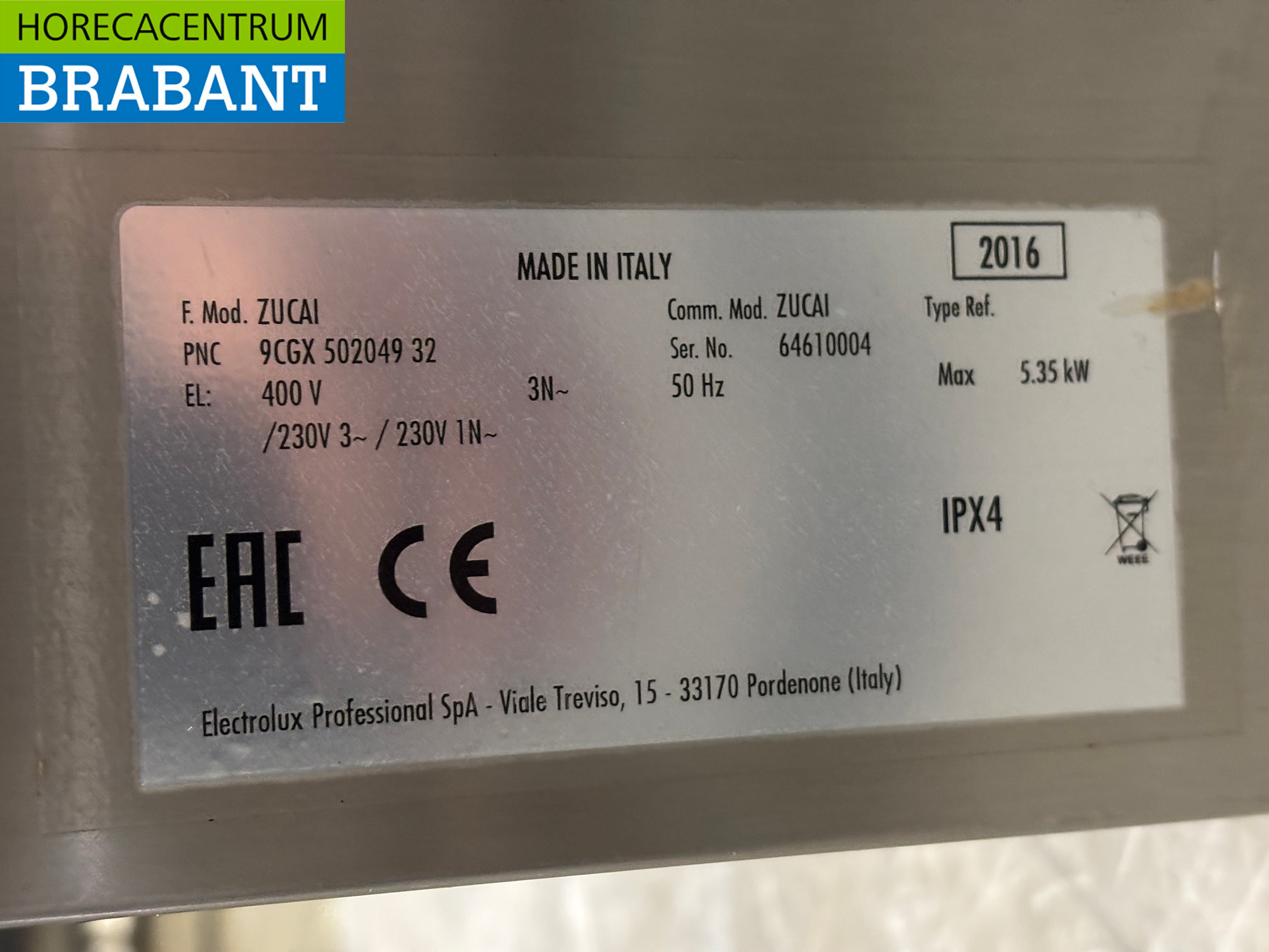 Stainless steel Zanussi Dishwasher 400V Catering - Image 5