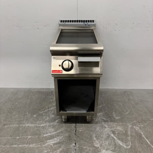 Stainless Steel Gastro M Smooth Griddle, 40 cm, 400V, Food Service