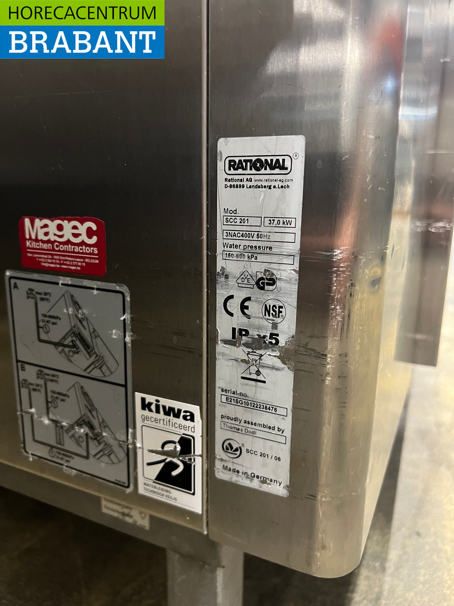 Stainless Steel Rational SCC 201 Combi Steamer, 20 x 1/1 GN, 400V, Foodservice - Image 9
