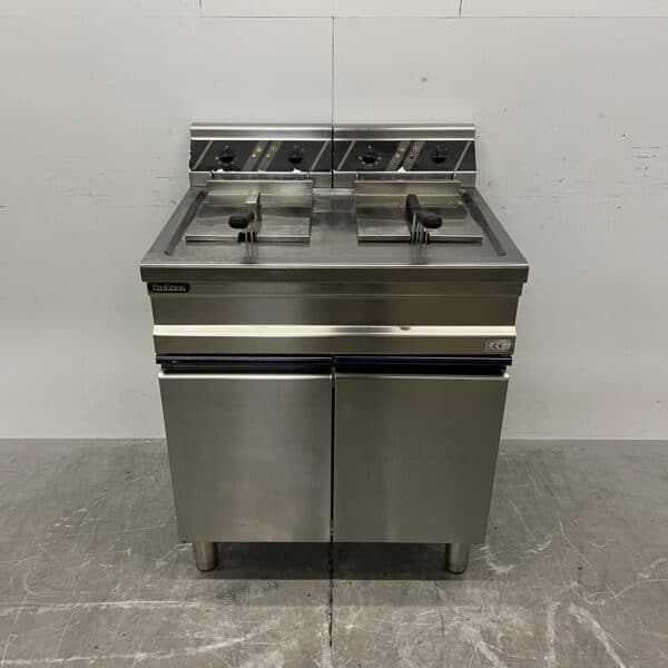 Stainless Steel Profinox Double Fryer, 2 x 12 liters, 2 x 400V, Commercial Use