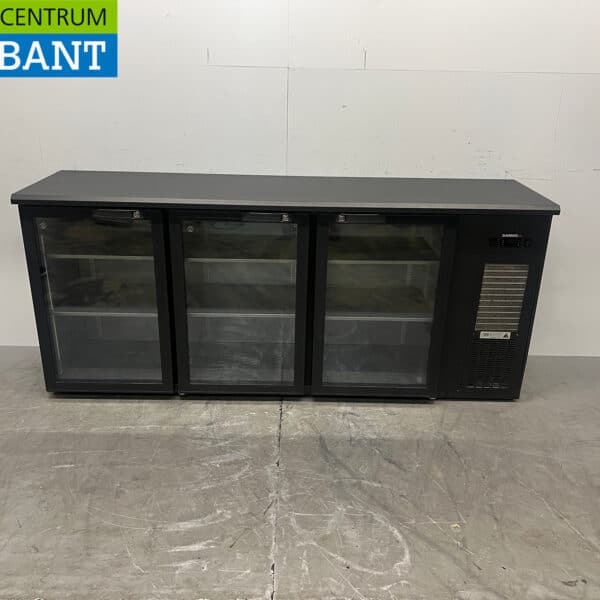 Gamko Beverage Cooler, 3 Glass Hinged Doors, 198.8 cm, 230V, Food Service