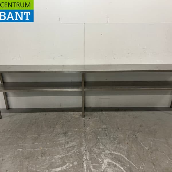 Stainless Steel Double Tiered Stand 270 x 30 x 73 cm, Food Service