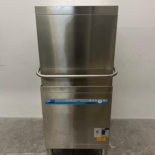 Stainless Steel Meiko DV80.2 Pass-Through Dishwasher with Drain Pump, 400V, Foodservice
