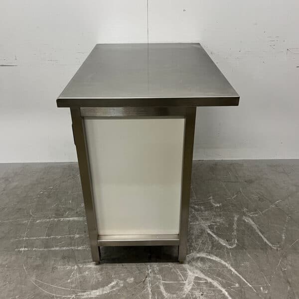 Stainless Steel Work Cabinet with 4 Sliding Doors, 71 x 105 x 96 cm, Food Service