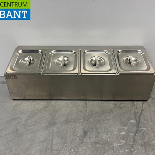 HCB Stainless Steel GN Tray Holder, 4 x 1/6 Gastronorm, GN 67 cm, Food Service