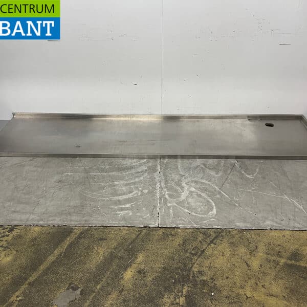 Stainless Steel Countertop, 300 x 70 x 4 cm, for the Food Service Industry