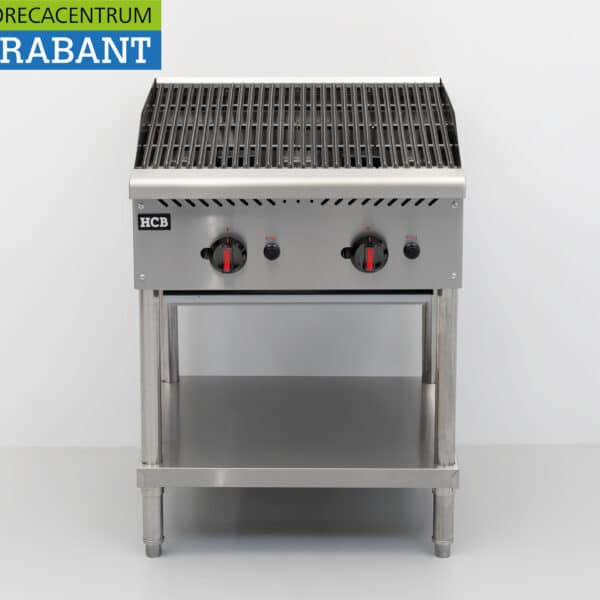 HCB Stainless Steel Chargrill, 2 Burners, Propane Gas, 20.5 kW, 61 cm, Commercial Use