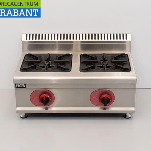 HCB 2-Burner Countertop Stove, PROPANE Gas, 14.6 kW, 70 cm, Food Service