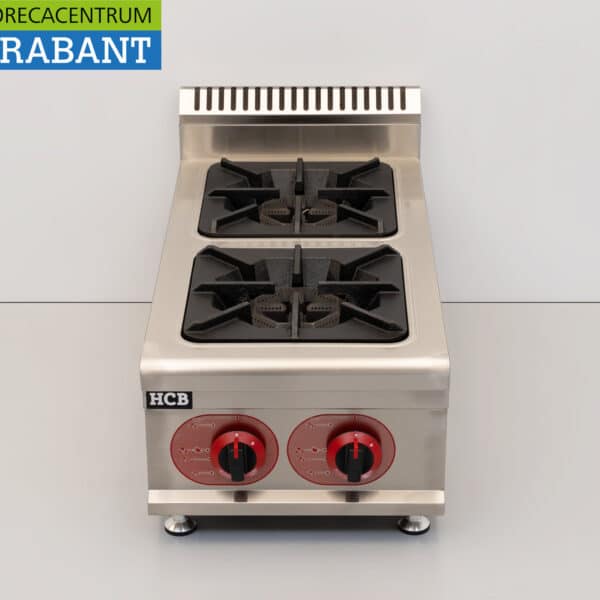 HCB 2-Burner Countertop Stove, PROPANE Gas, 14.6 kW, 40 cm, Food Service