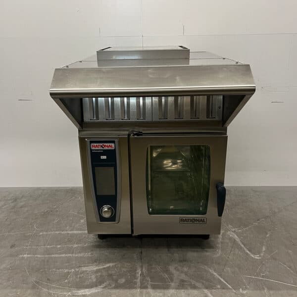 Stainless Steel Rational Self Cooking Center Combisteamer with Condensation Hood, 6 x 1/1 GN, 400V + 230V, Food Service