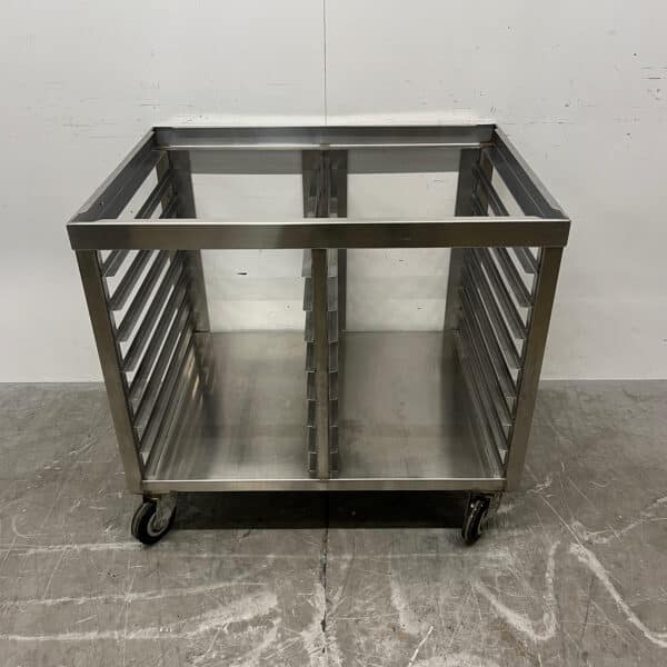 Stainless Steel Mobile Cart with Shelving, 92.5 x 67.5 x 84.5 cm, Food Service