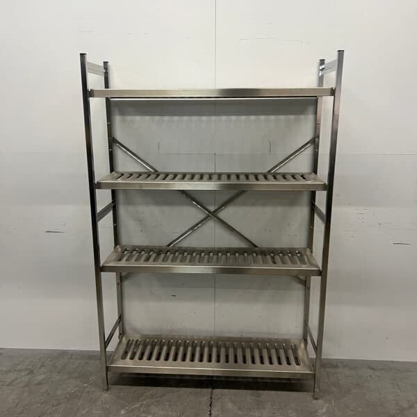 Stainless Steel Storage Rack, Shelving Unit, 120 x 40 x 180.5 cm, Food Service