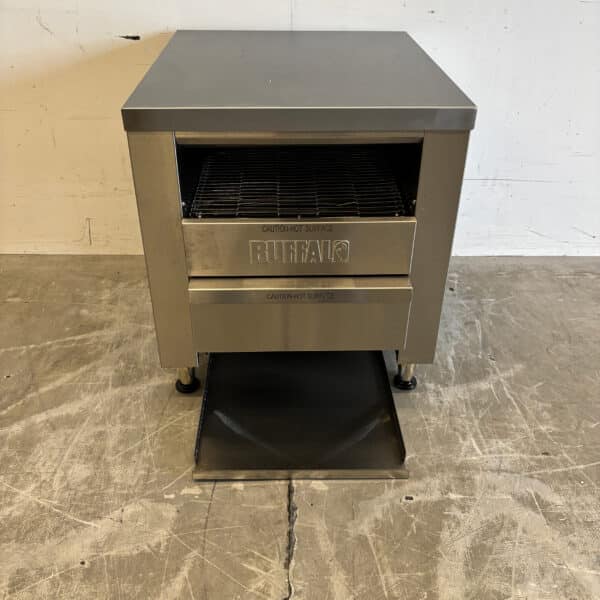 Stainless steel Buffalo DB175 Walk-through toaster Bread toaster Conveyor oven 400 pieces 230V Horeca