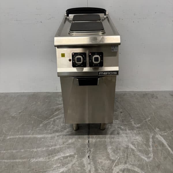 Stainless Steel Metos Electric 2-Burner Stove, 40 cm, 400V, Food Service