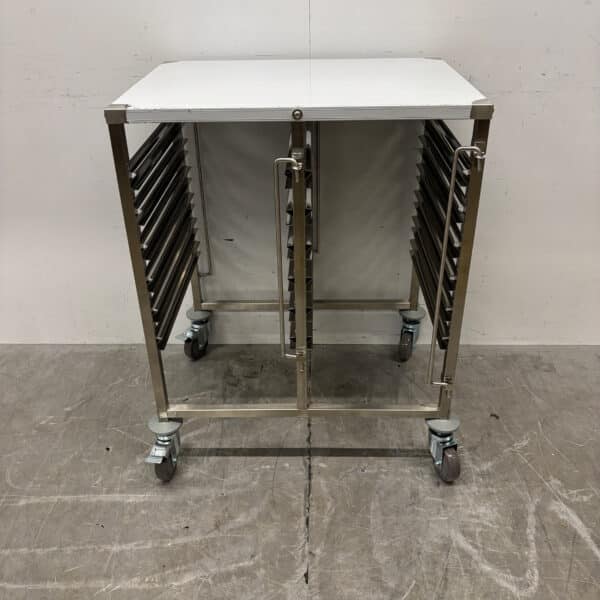 Stainless Steel Shelf Cart, 12 x 1/1 GN Gastronorm, 95 cm, Food Service