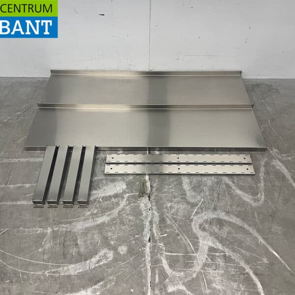 Stainless Steel Double-Walled Shelf, 120 x 30 cm, Food Service