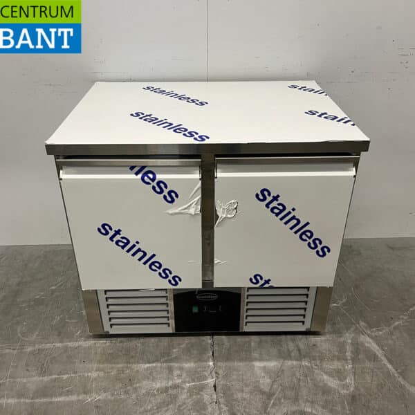 Stainless Steel Combisteel Freezer Workbench, 2 Doors, 94.3 cm, 230V, Food Service
